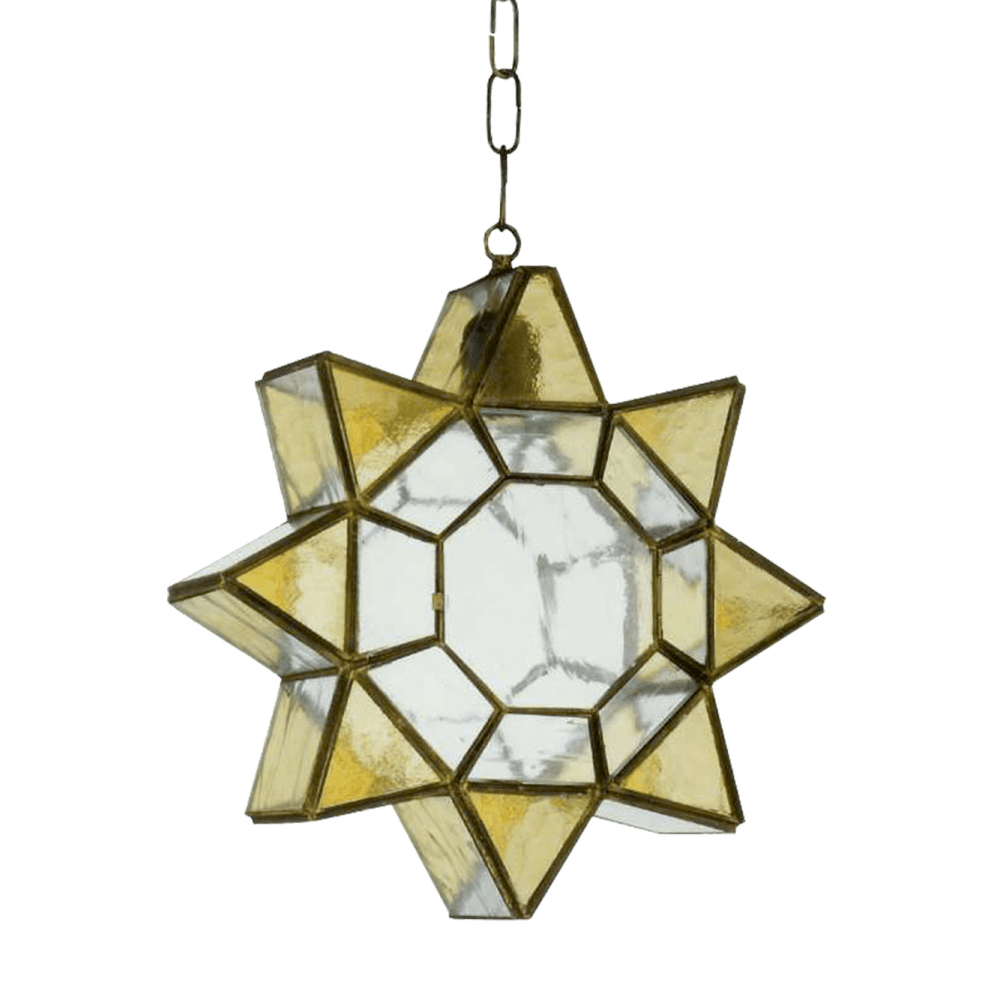 AMBARINA, colgante farol forma estrella