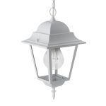 Spica, colgante exterior aluminio blanco, detalle