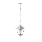 Spica, colgante exterior aluminio blanco