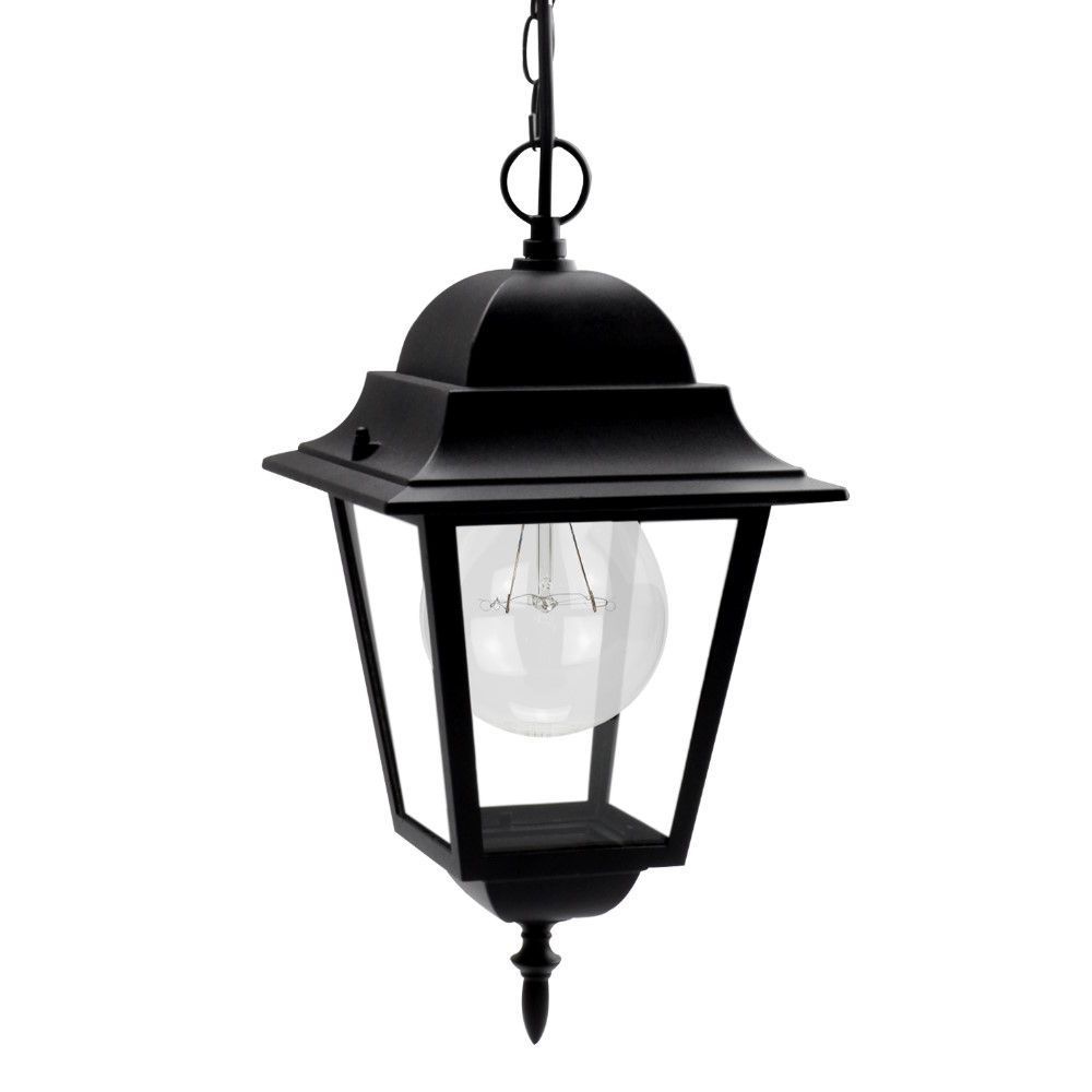 Spica, colgante exterior aluminio negro, detalle