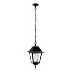 Spica, colgante exterior aluminio negro