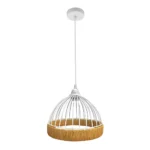 GASTON, Lámpara colgante de Ø25 cm, color blanco