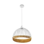 GASTON, Lámpara colgante de Ø30 cm, color blanco