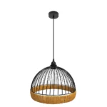 GASTON, Lámpara colgante de Ø30 cm, color negro