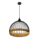 GASTON, Lámpara colgante de Ø36 cm, color negro