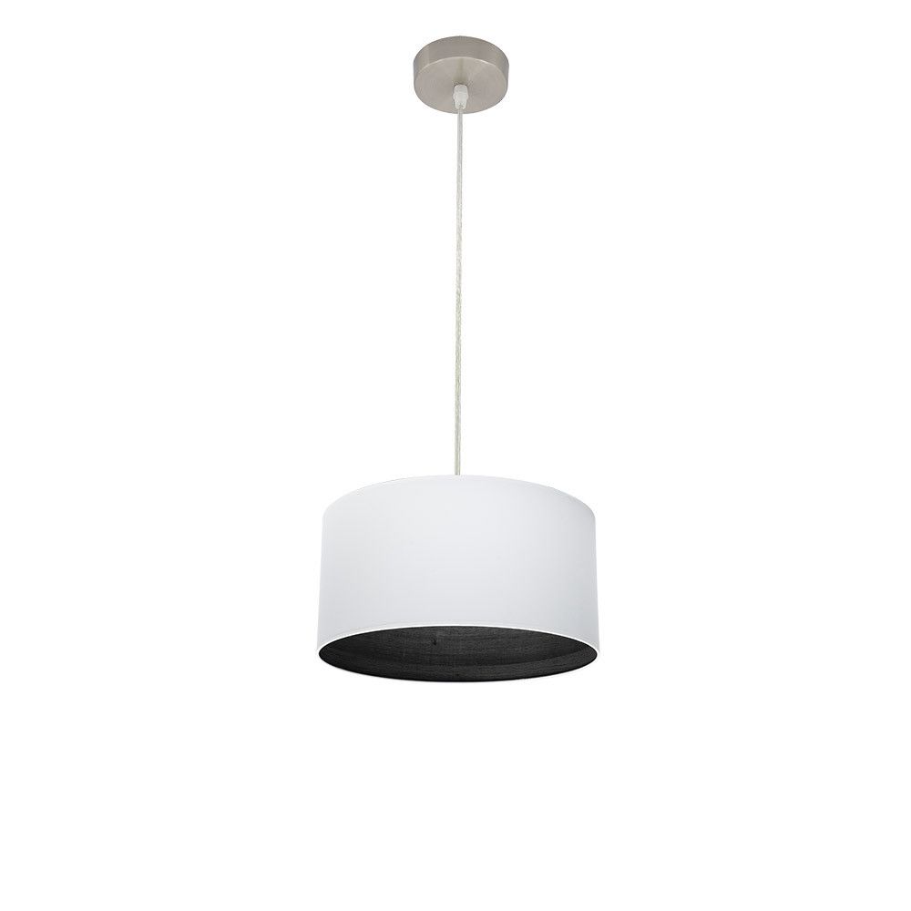 TATIANA 30, Lámpara de techo con pantalla blanca e interior varios colores