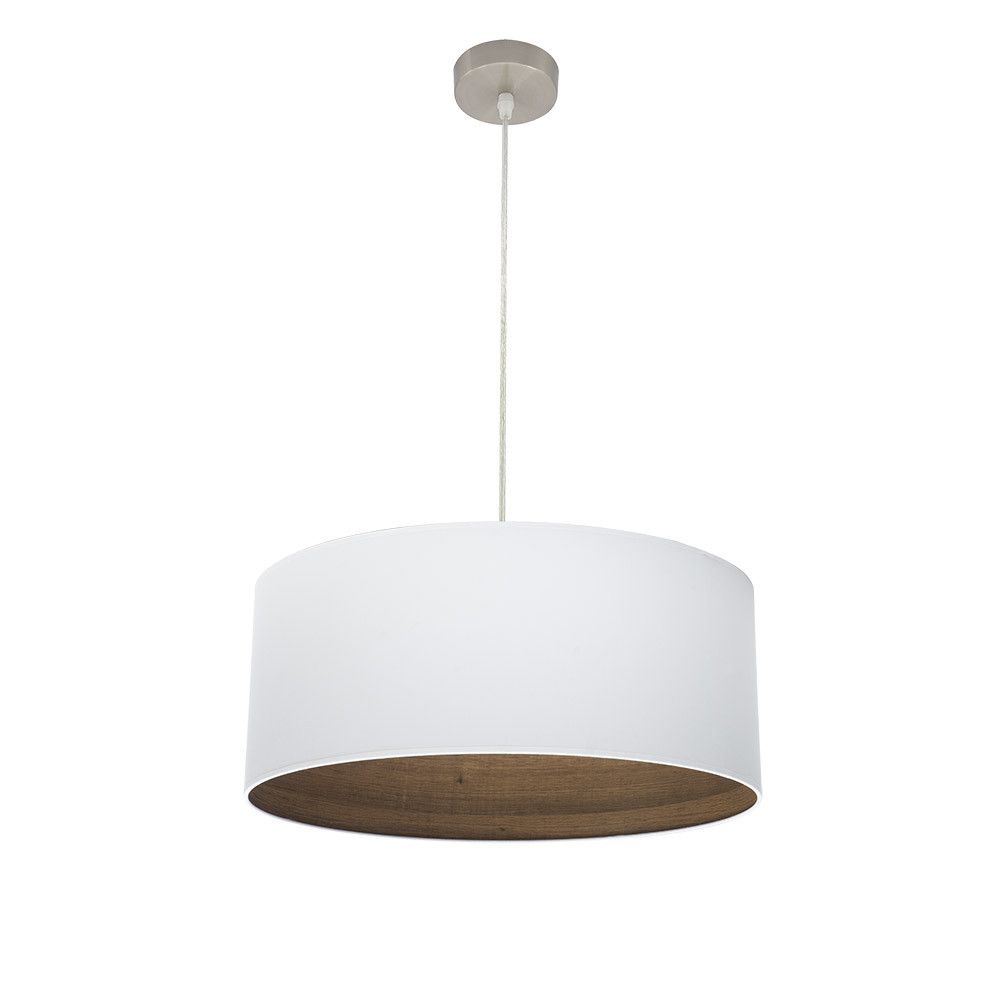 TATIANA 50, Lámpara de techo con pantalla blanca e interior varios colores