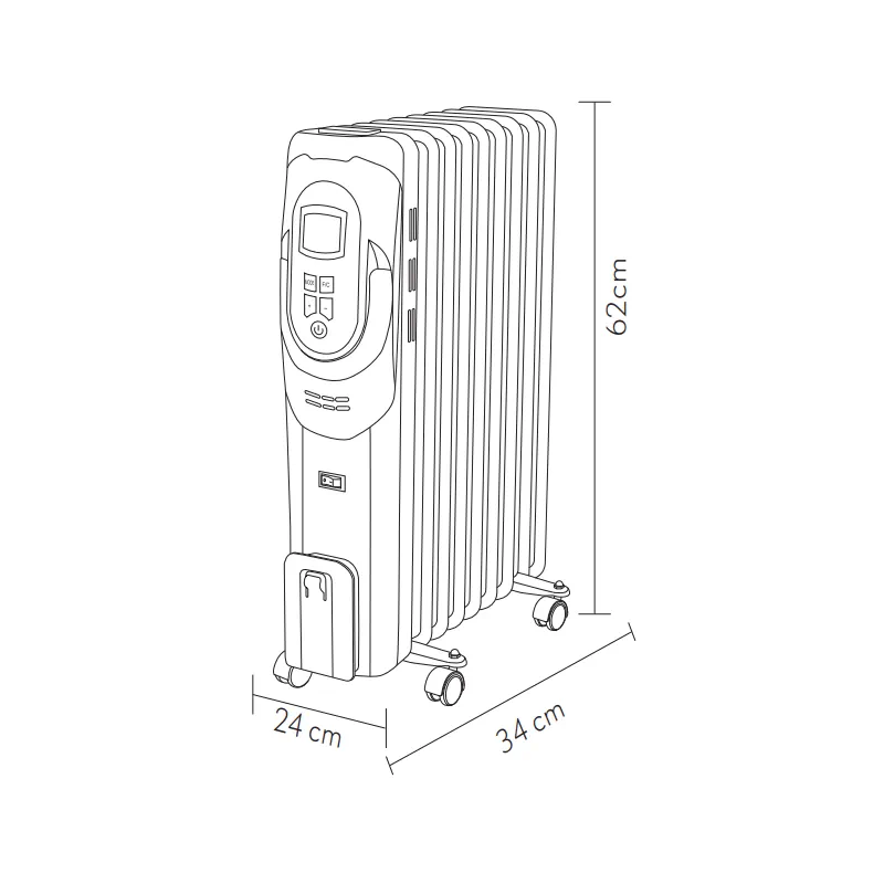CONFORT, Radiador de aceite 1500W