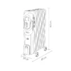 CONFORT, Radiador de aceite 2500W