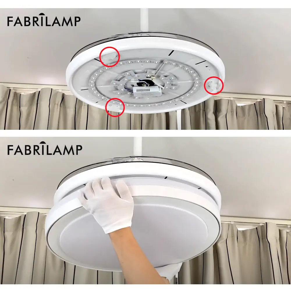 Alternative view of Difusor policarbonato Ø50 cm, para ventilador de techo Esparta