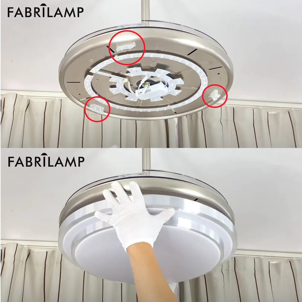 Difusor policarbonato Ø50cm, repuesto ventilador de techo Ibe