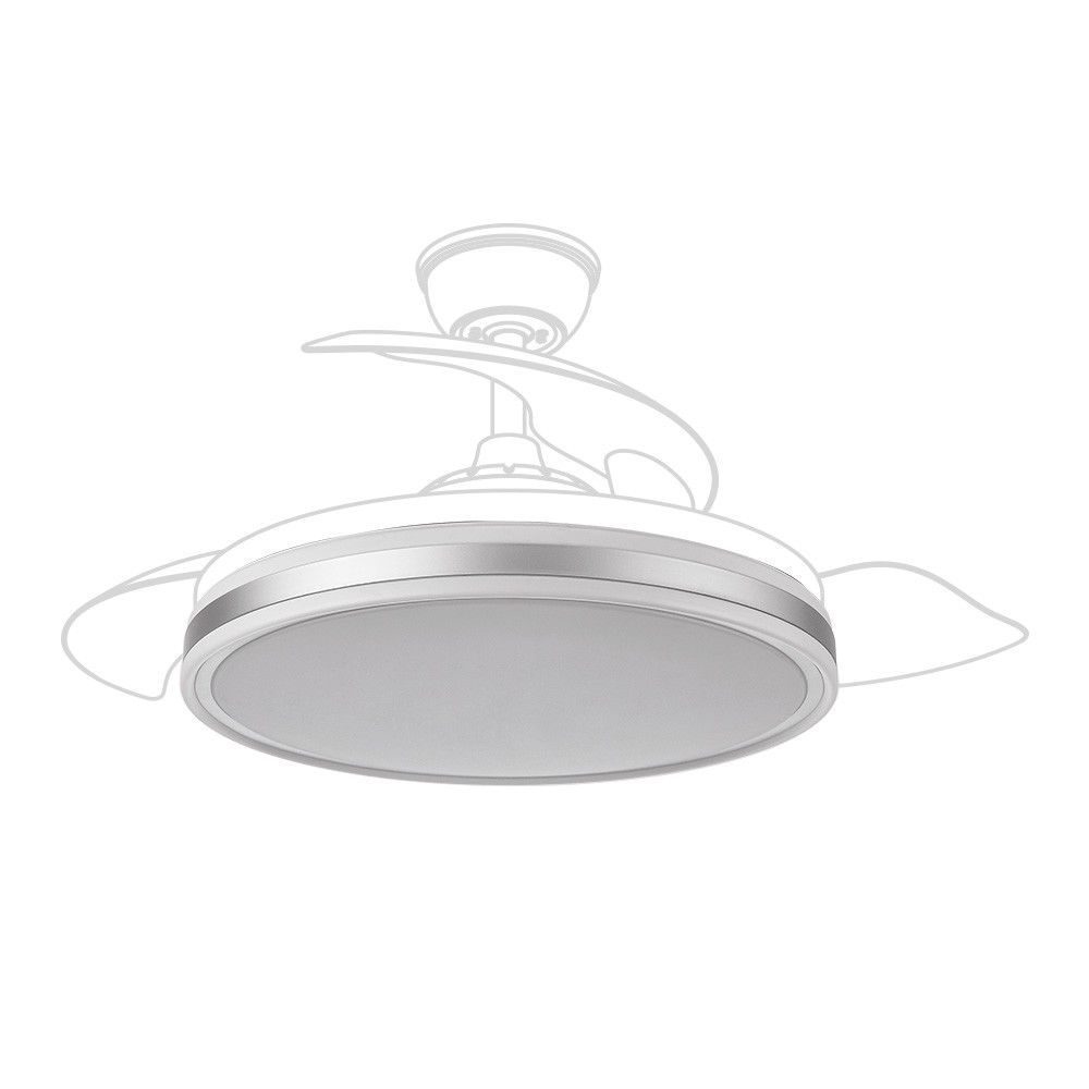 Difusor de repuesto ventilador techo Bayomo, color Níquel, Ø108 cm
