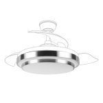 Difusor de repuesto ventilador techo Ibe, color Níquel, Ø108 cm