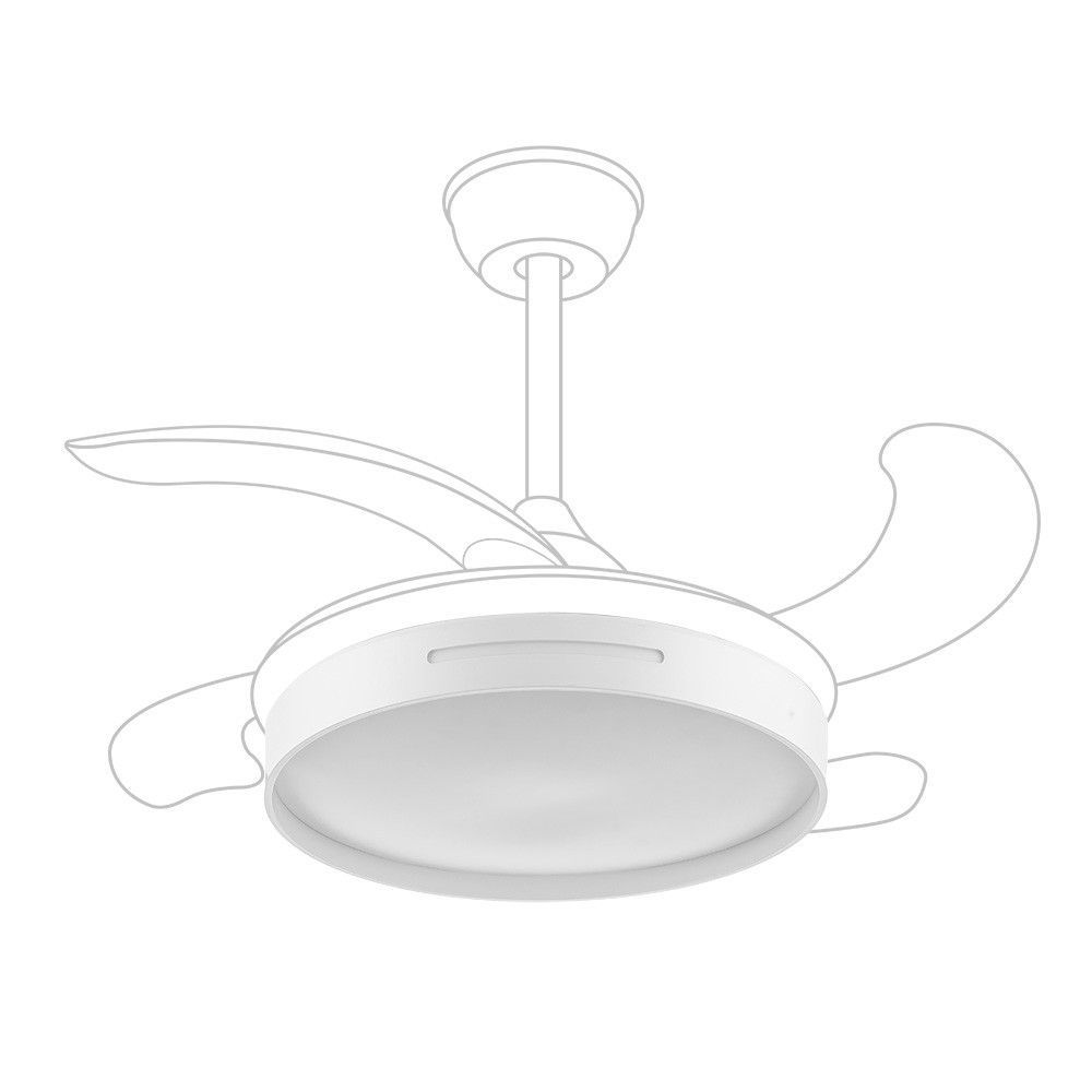 Difusor de repuesto ventilador techo Mbatis, color Blanco, Ø91,4 cm