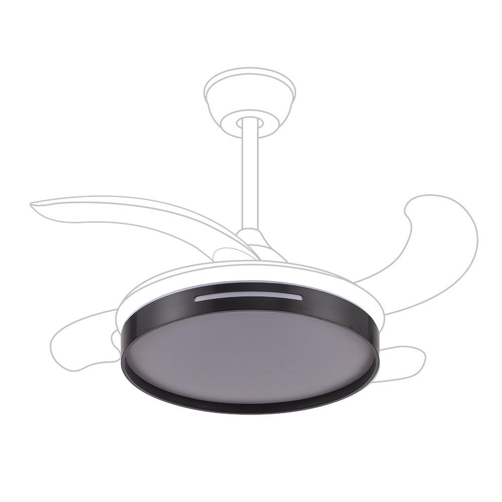 Difusor de repuesto ventilador techo Mbatis, color Negro, Ø91,4 cm