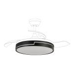 Difusor de repuesto ventilador techo Olimpia, color negro, Ø107 cm