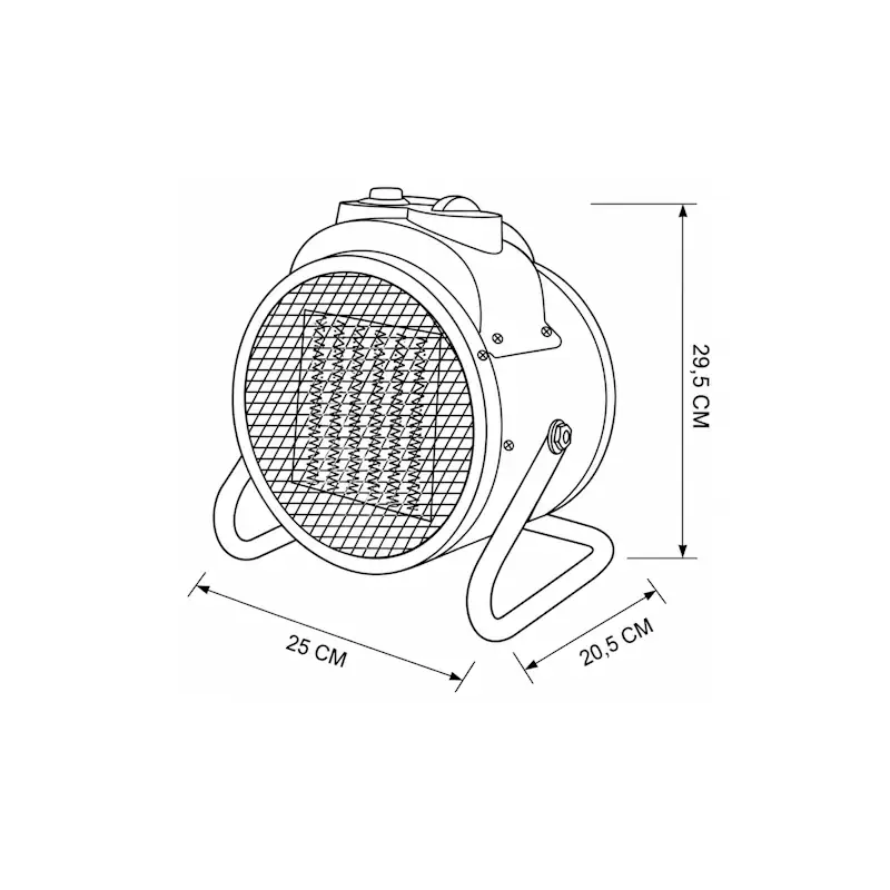 DOVER, Calefactor industrial 3000W