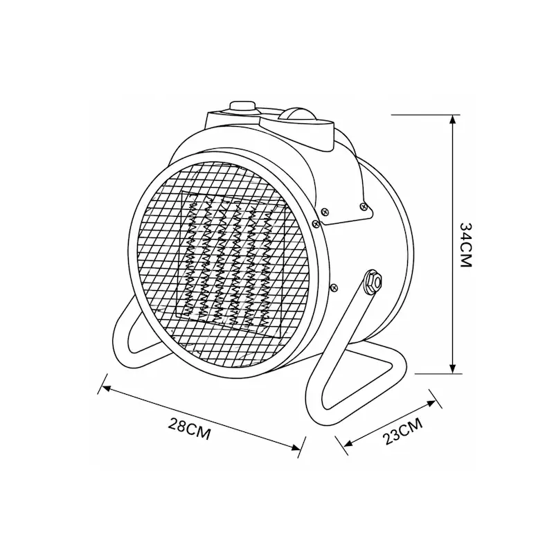 DOVER, Calefactor industrial 5000W