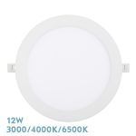 SILEX, Downlight LED Redondo 12W (Ø17 cm), Blanco, Selector color de luz