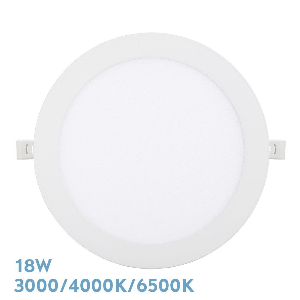 SILEX, Downlight LED Redondo 18W (Ø22,5 cm), Blanco, Selector color de luz
