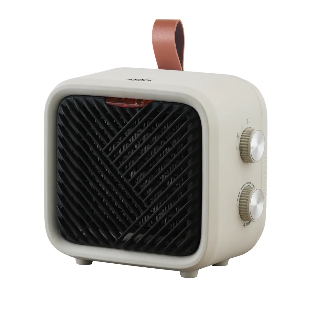 DRISANO, Calefactor de aire cerámico, 1000/1500W, color beige
