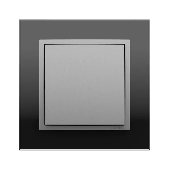 Efapel Logus90 Crystal Cristal Negro Aluminio