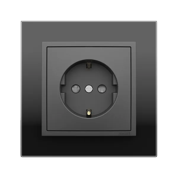 Efapel Logus90 Crystal Cristal Negro Gris