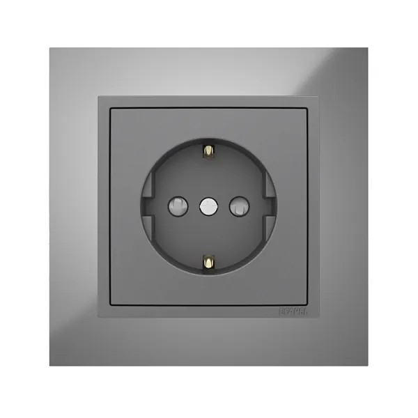 Efapel Logus90 Metallo Cromo Gris