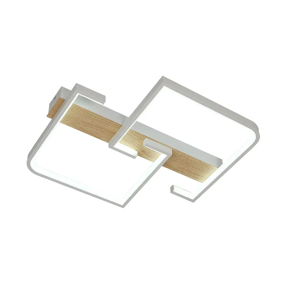 FRONDELLA, Plafón led 76W, color blanco haya
