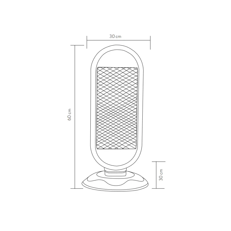 FULGOR, Estufa carbono, 900W