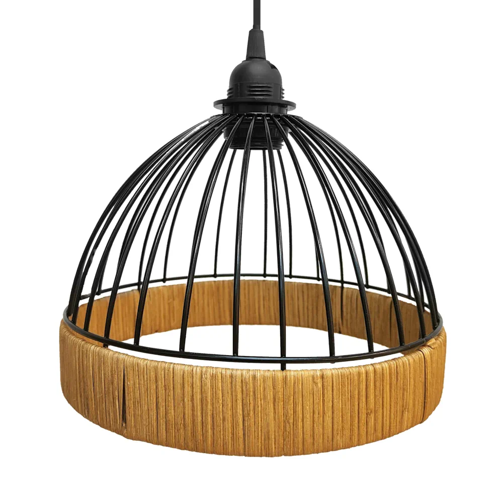 GASTON, Lámpara de techo color negro, 25cm