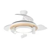 GLADIATOR, Ventilador techo aspas retráctiles, color blanco-haya