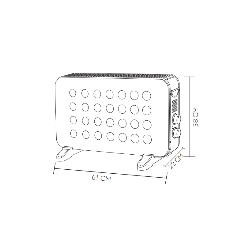 HOGAR, Convector eléctrico 2000W