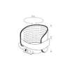 HURDES, Almohadilla eléctrica lumbar 100W