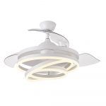 Ventilador techo aspas abatibles Kai color blanco