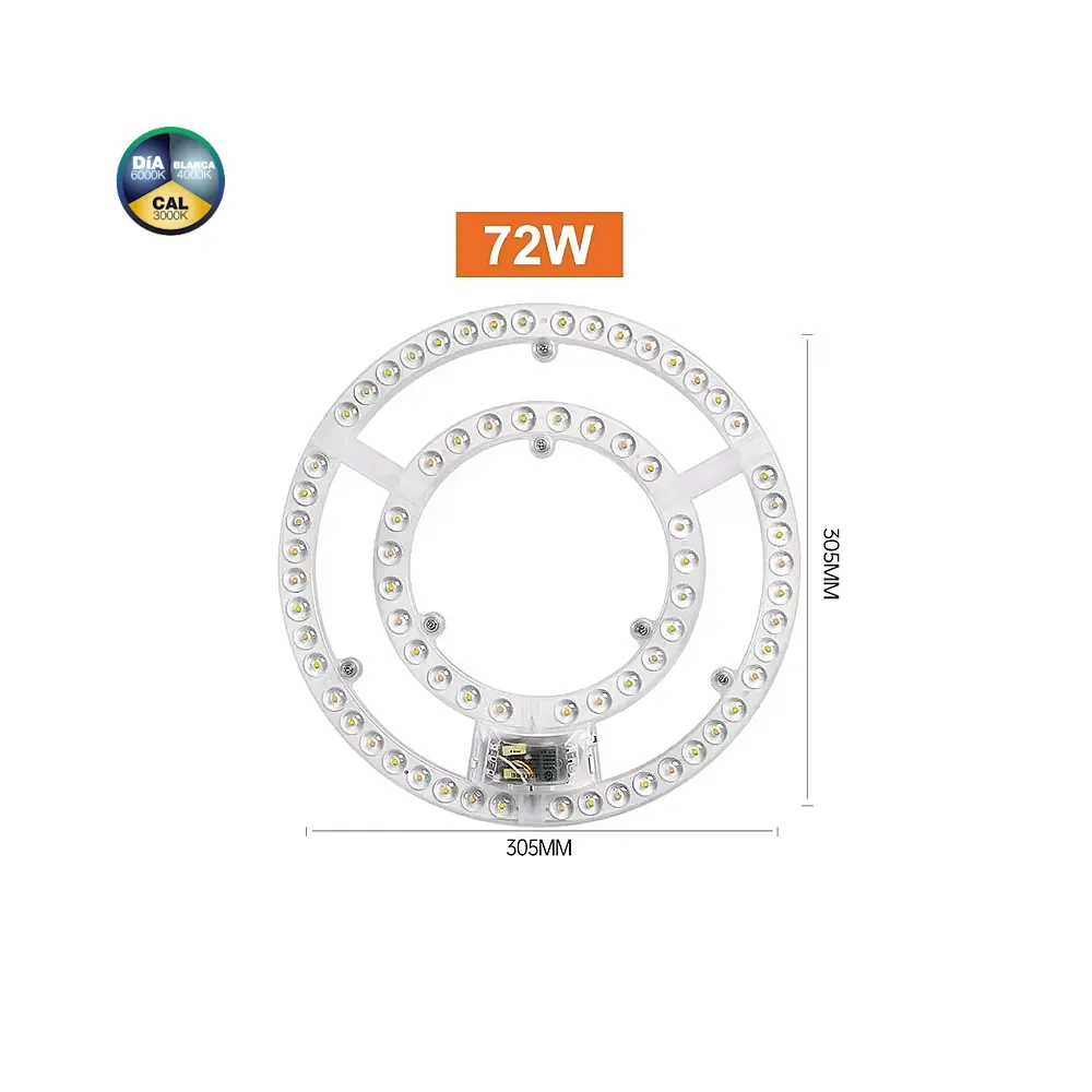 KIT VT7, Kit luz ventilador 30 cm, permite cambio color de luz