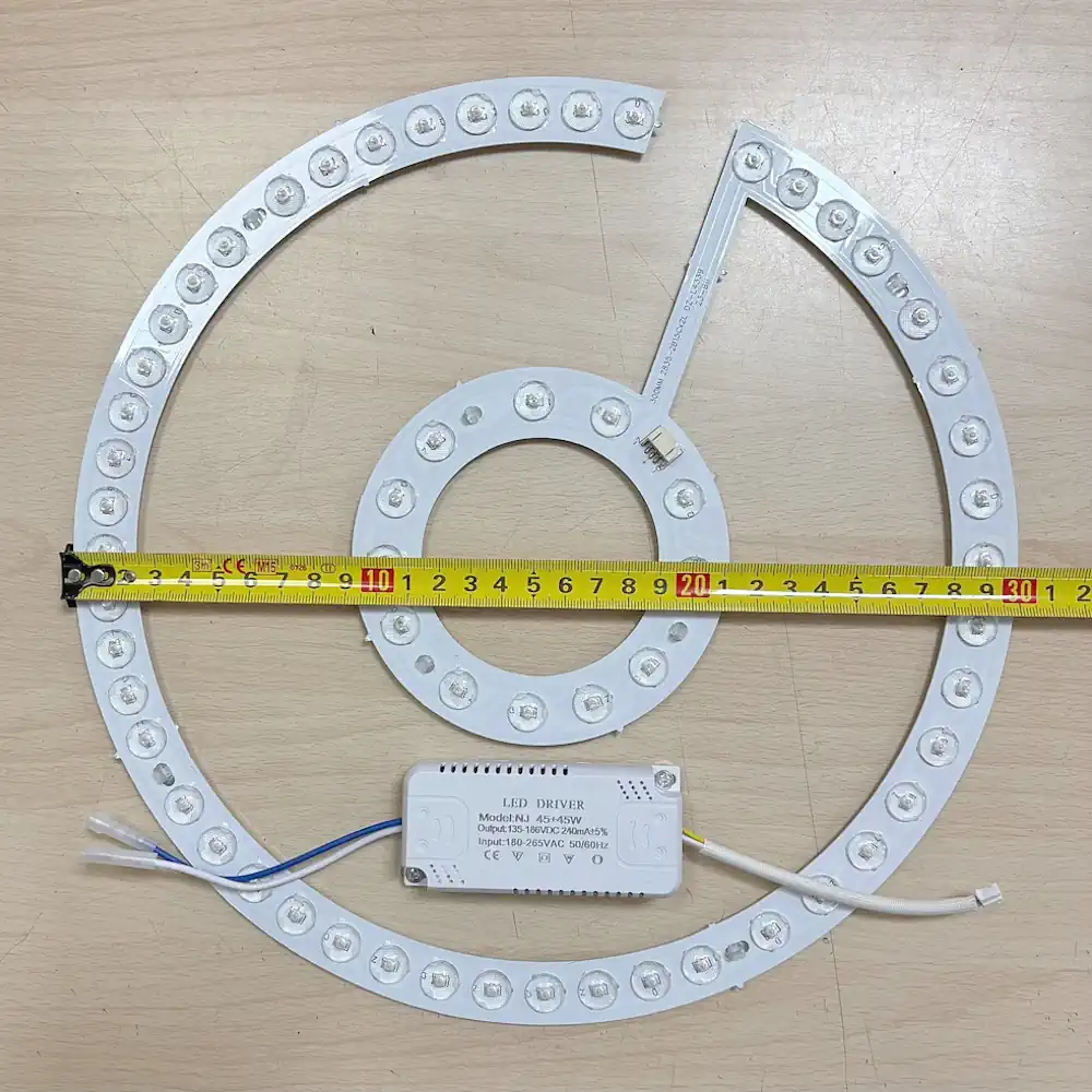 99.KIT-LED-VENT-PEQ, Repuesto luz ventilador de techo, 30 cm - KIT VT2