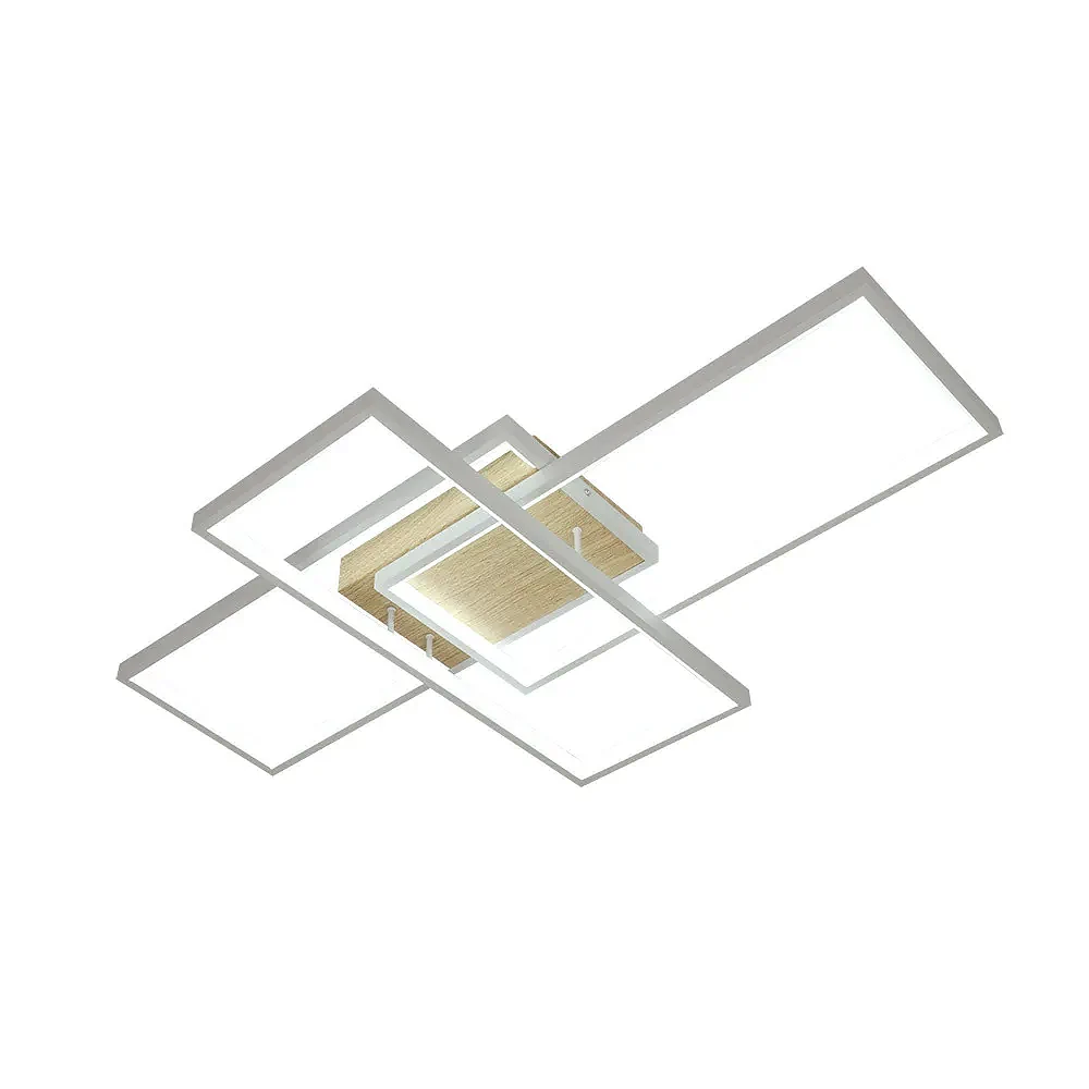 MADALETA, Plafón led 134W, color blanco y haya