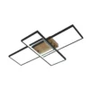 MADALETA, Plafón led 134W, color negro y madera