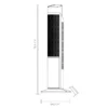 MELODIA, Termoventilador cerámico, oscilante, con mando a distancia, 1000/2000W