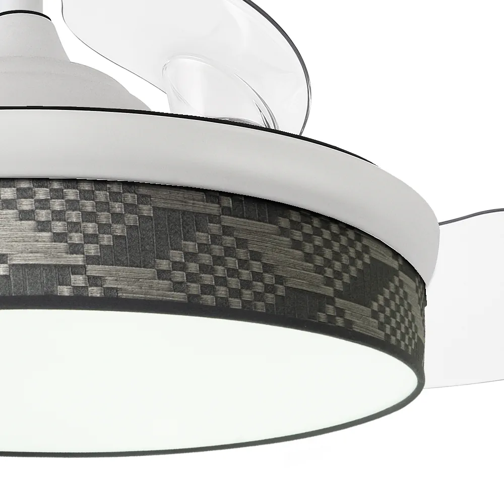 MODA, Ventilador de techo color blanco/tetris gris