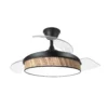 MODA, Ventilador de techo color negro/cañizo oscuro