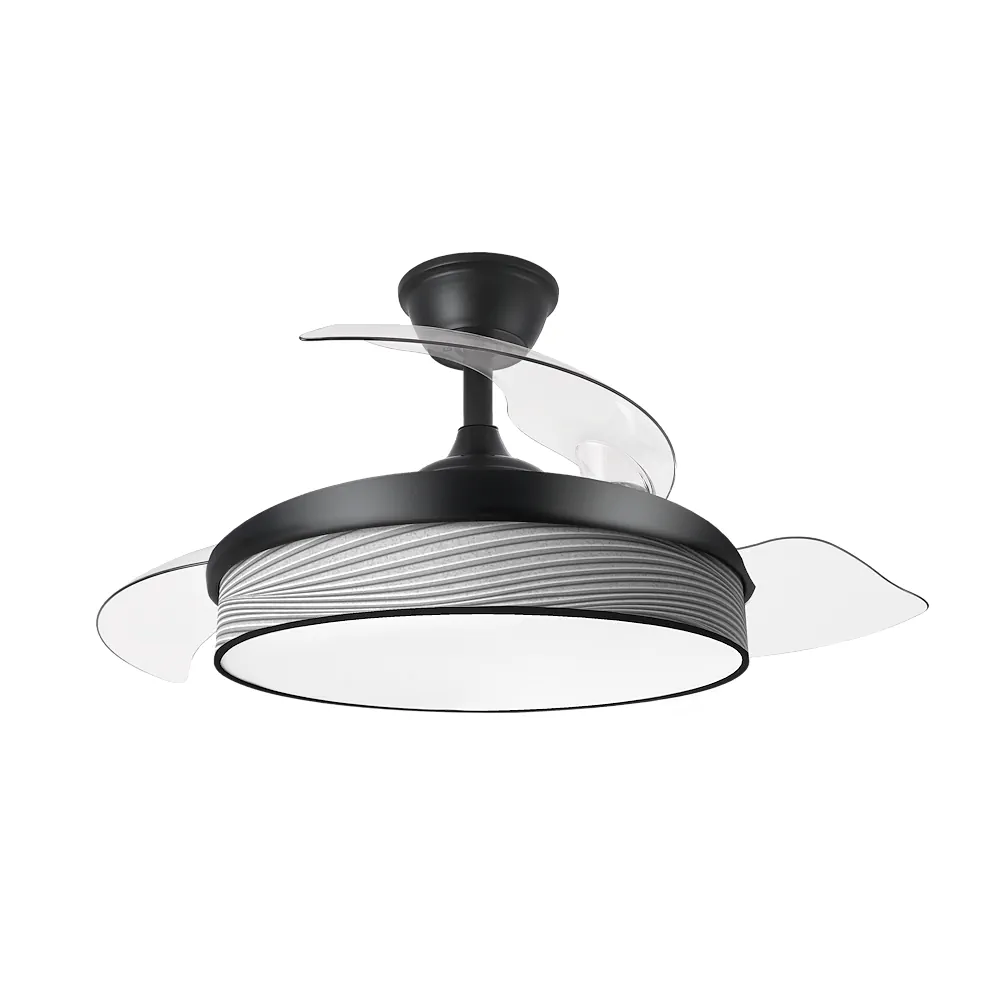 MODA, Ventilador de techo color negro/surco gris