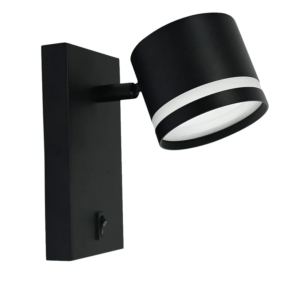 ORTIGA, Aplique de pared, color negro
