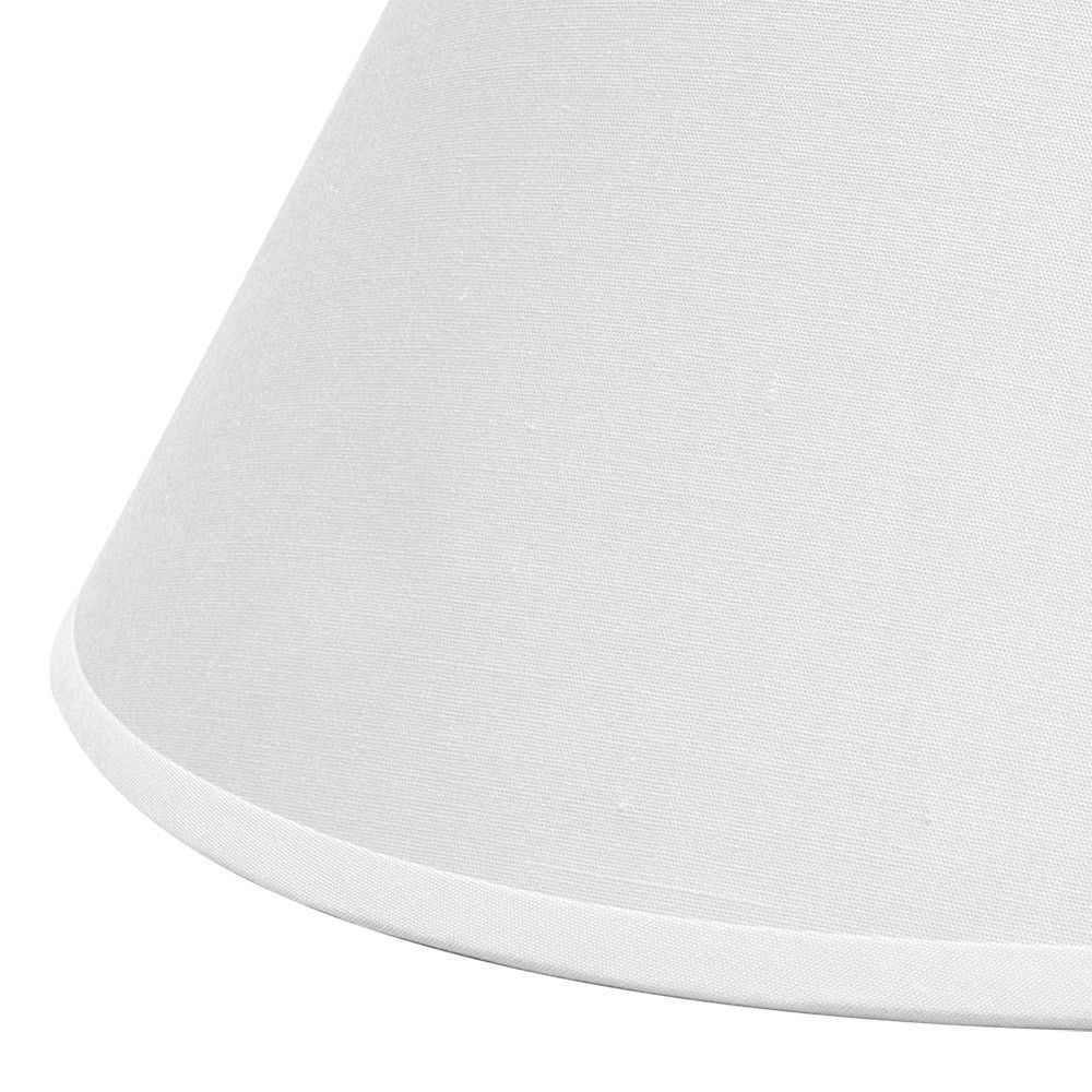 Alternative view of CLARA, Pantalla lámpara Popelin Blanca (Cono cerrado) - Varios tamaños
