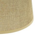 IRENE, pantalla lámpara color beige, tela de saco