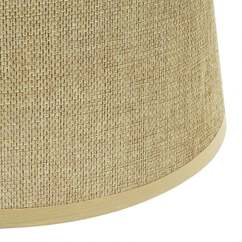 IRENE, pantalla lámpara color beige, tela de saco