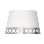 DALIA, Pantalla lámpara blanco/plata