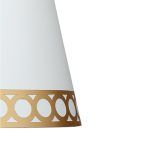 DALIA, Pantalla lámpara blanco/oro
