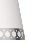 DALIA, Pantalla lámpara blanco/plata